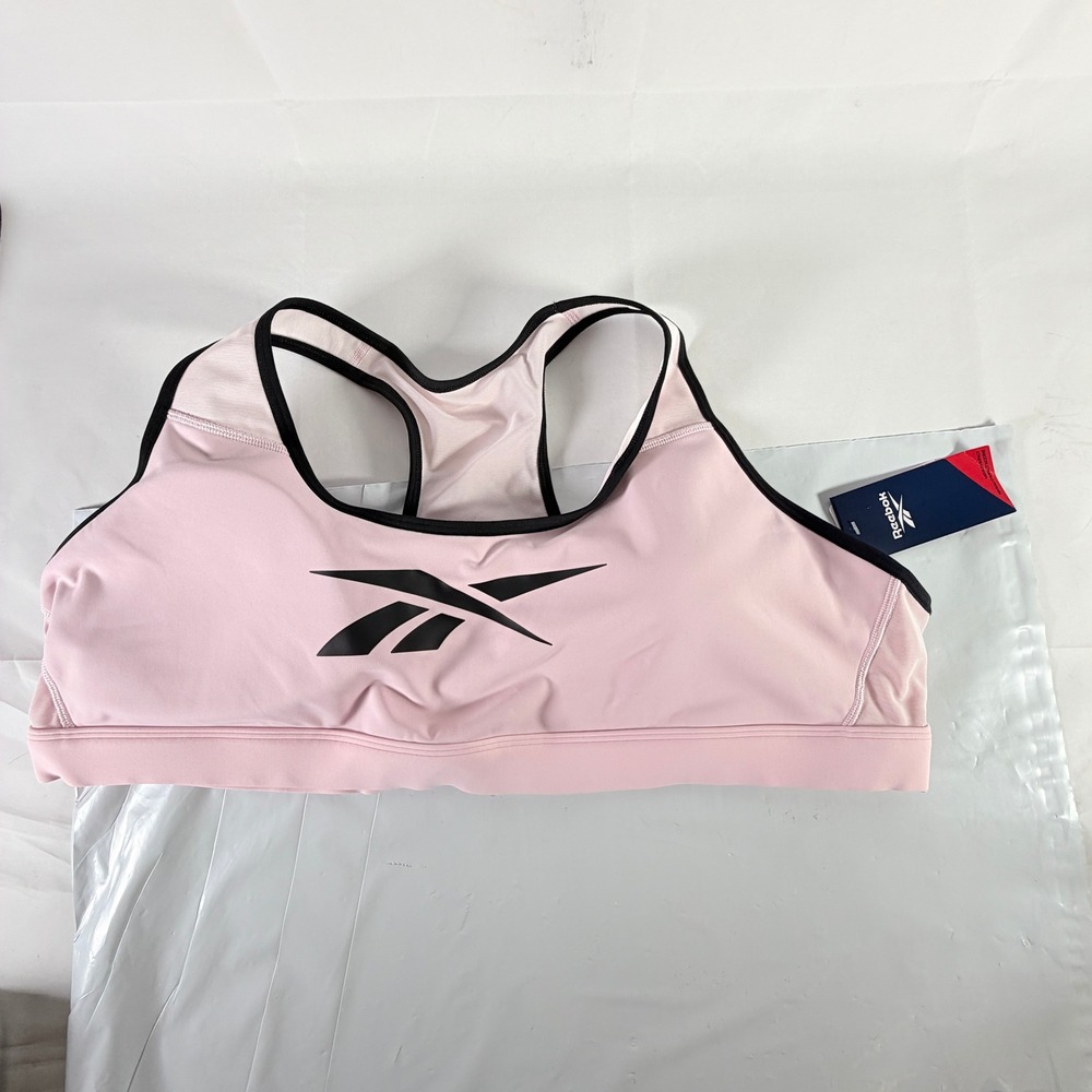 Reebok Women Lux Racer Pad B Sportsโ Bra Pink Size 4X SKU: SM002803